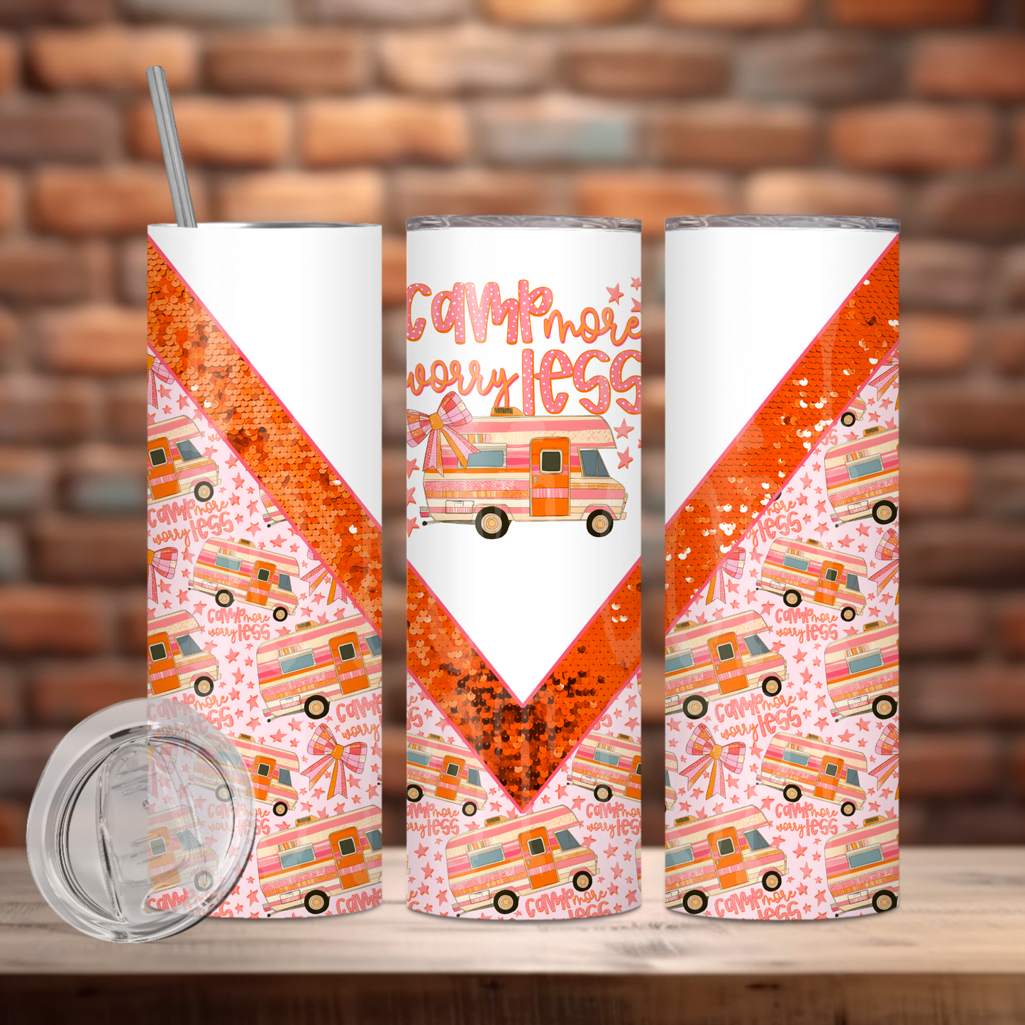 Camp More Tumbler PNG Design