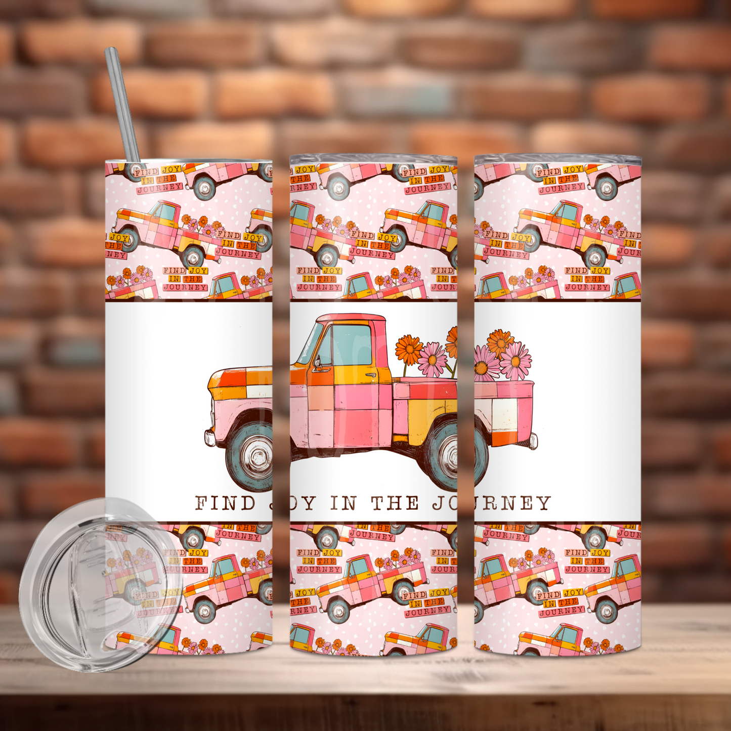 Find Joy In The Journey Tumbler PNG Design