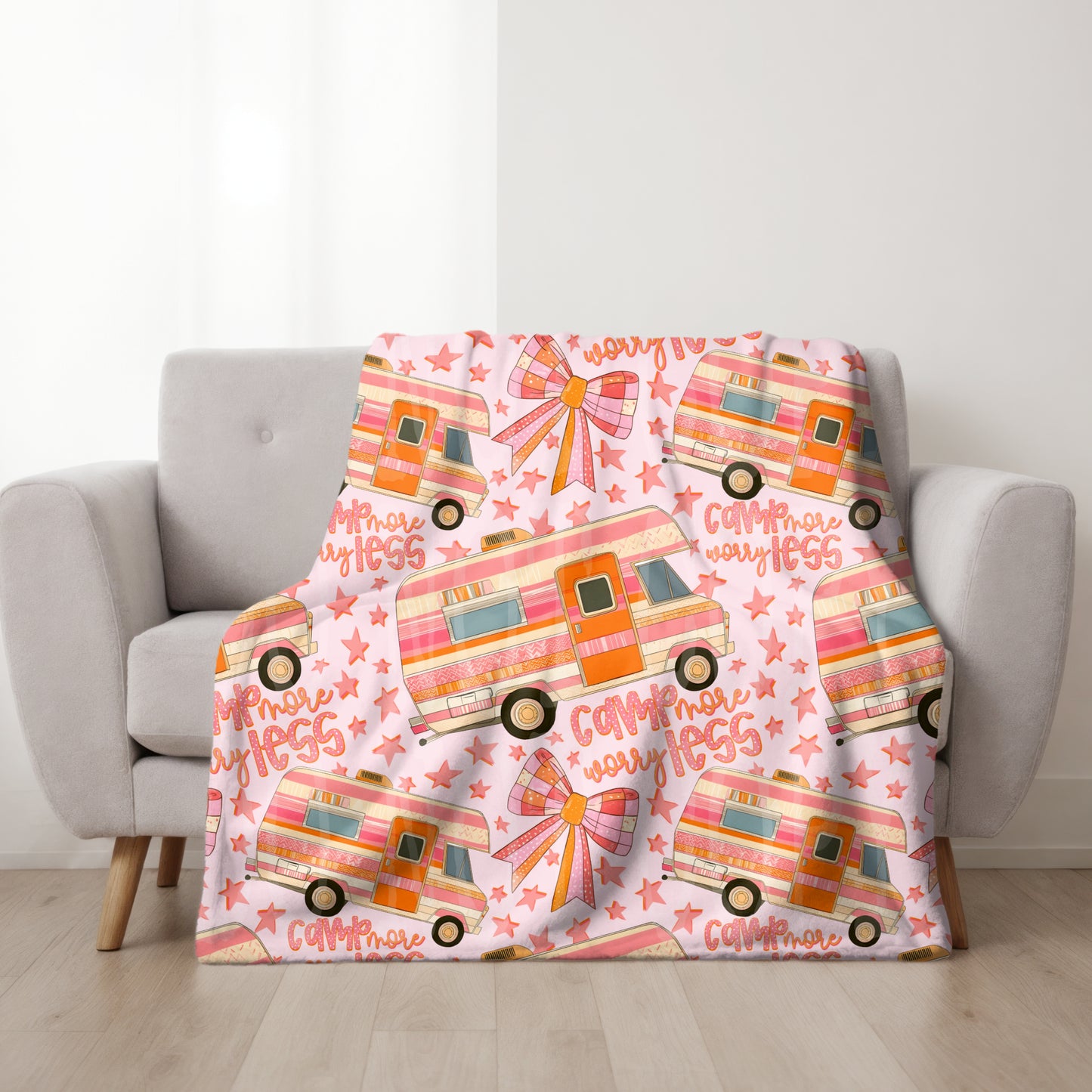 Camp More Seamless PNG Design