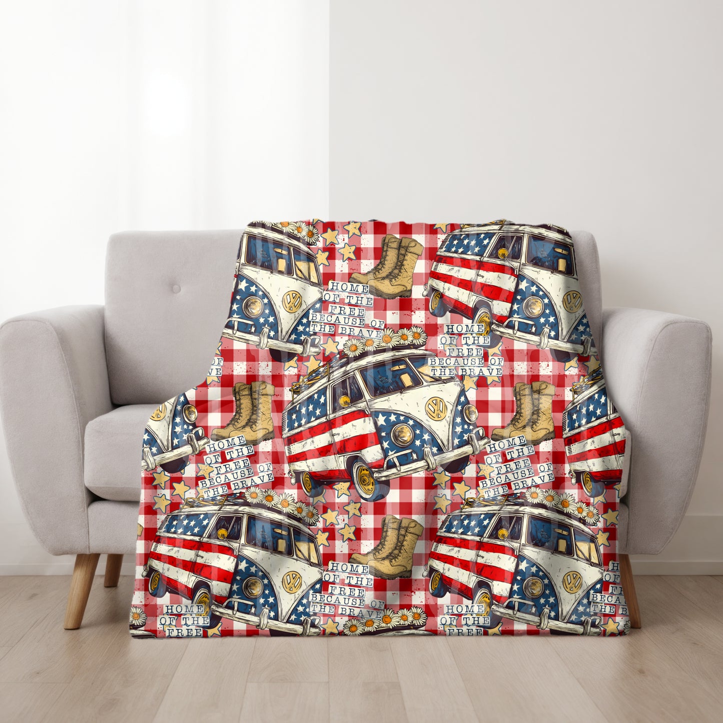 Home Of The Free Seamless PNG Design