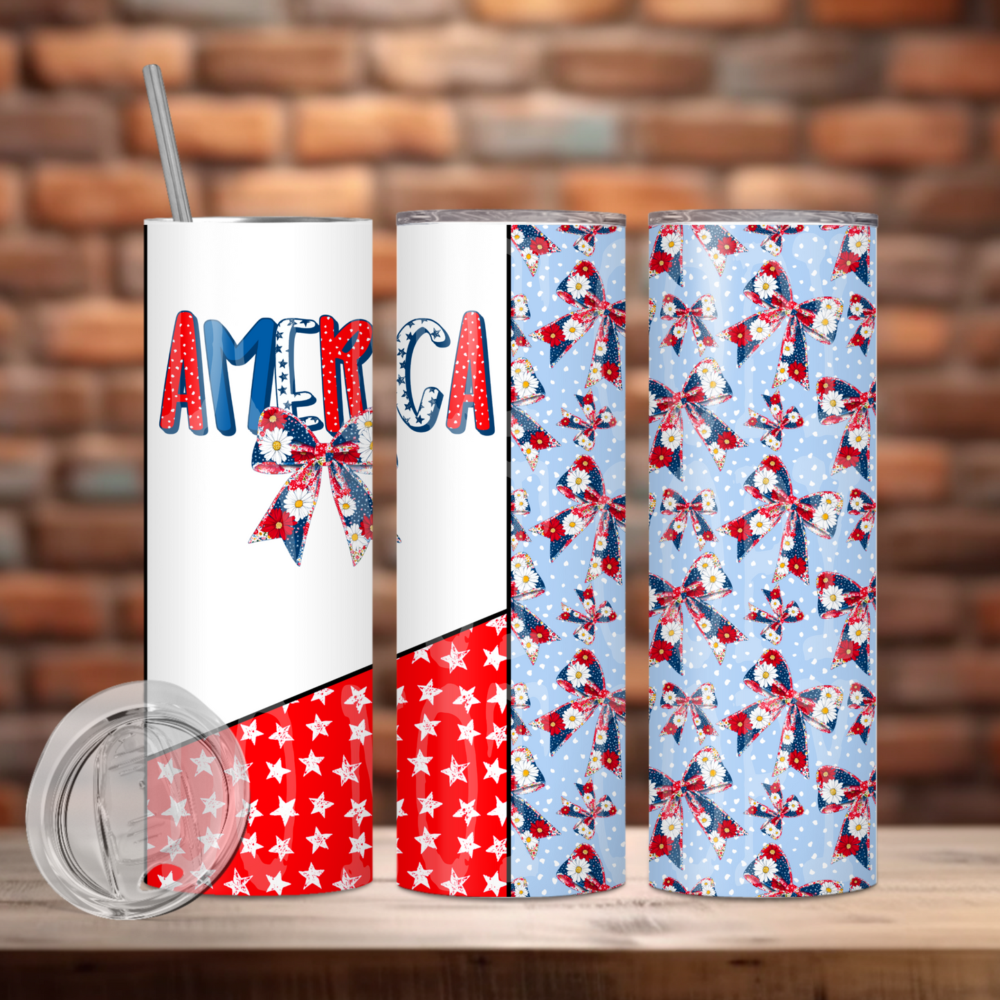 America Tumbler PNG Design