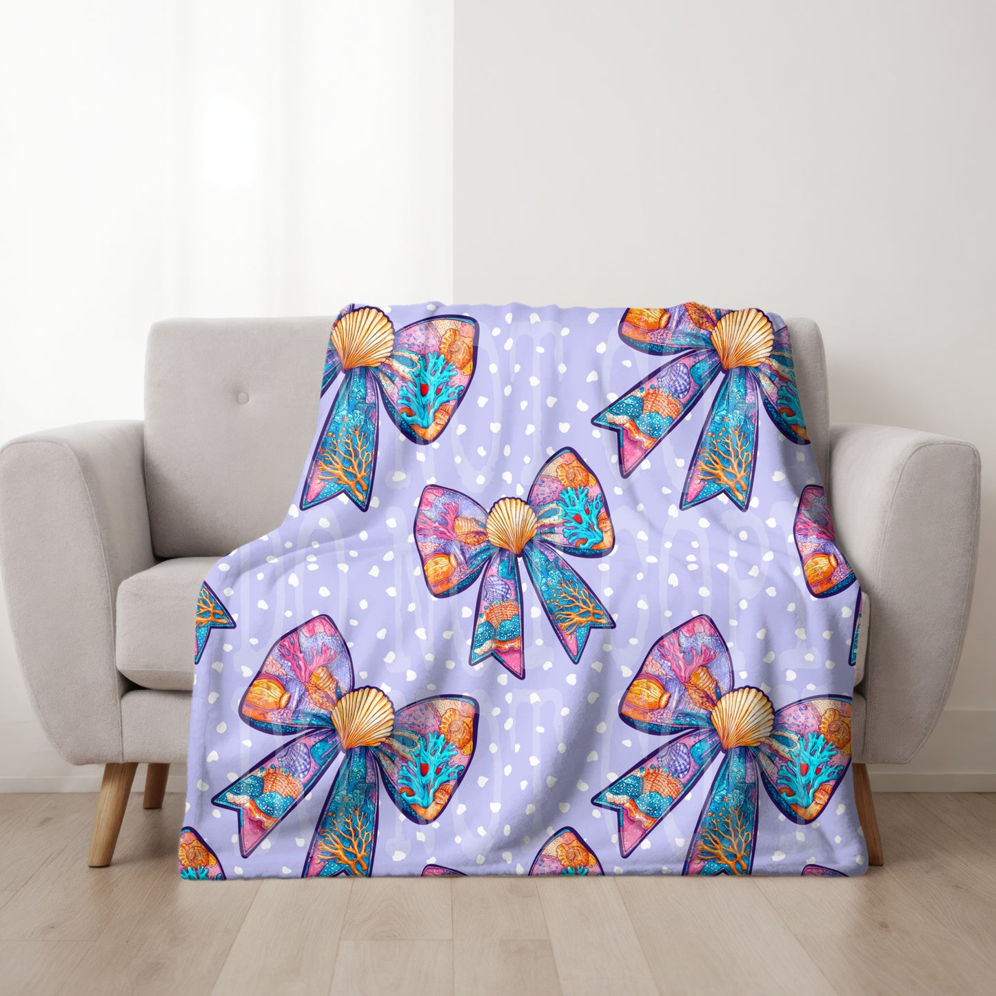 Shell Bow Seamless PNG Design