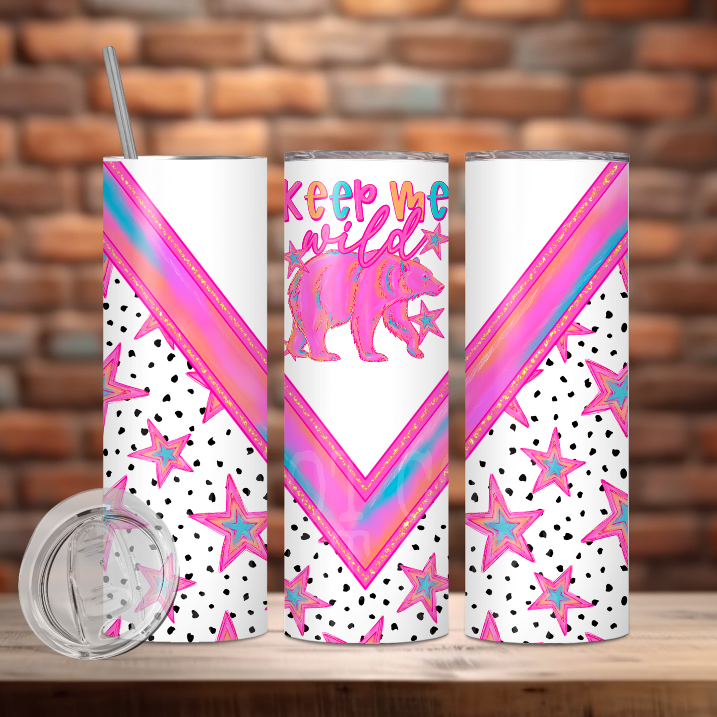 Keep Me Wild Tumbler PNG Design