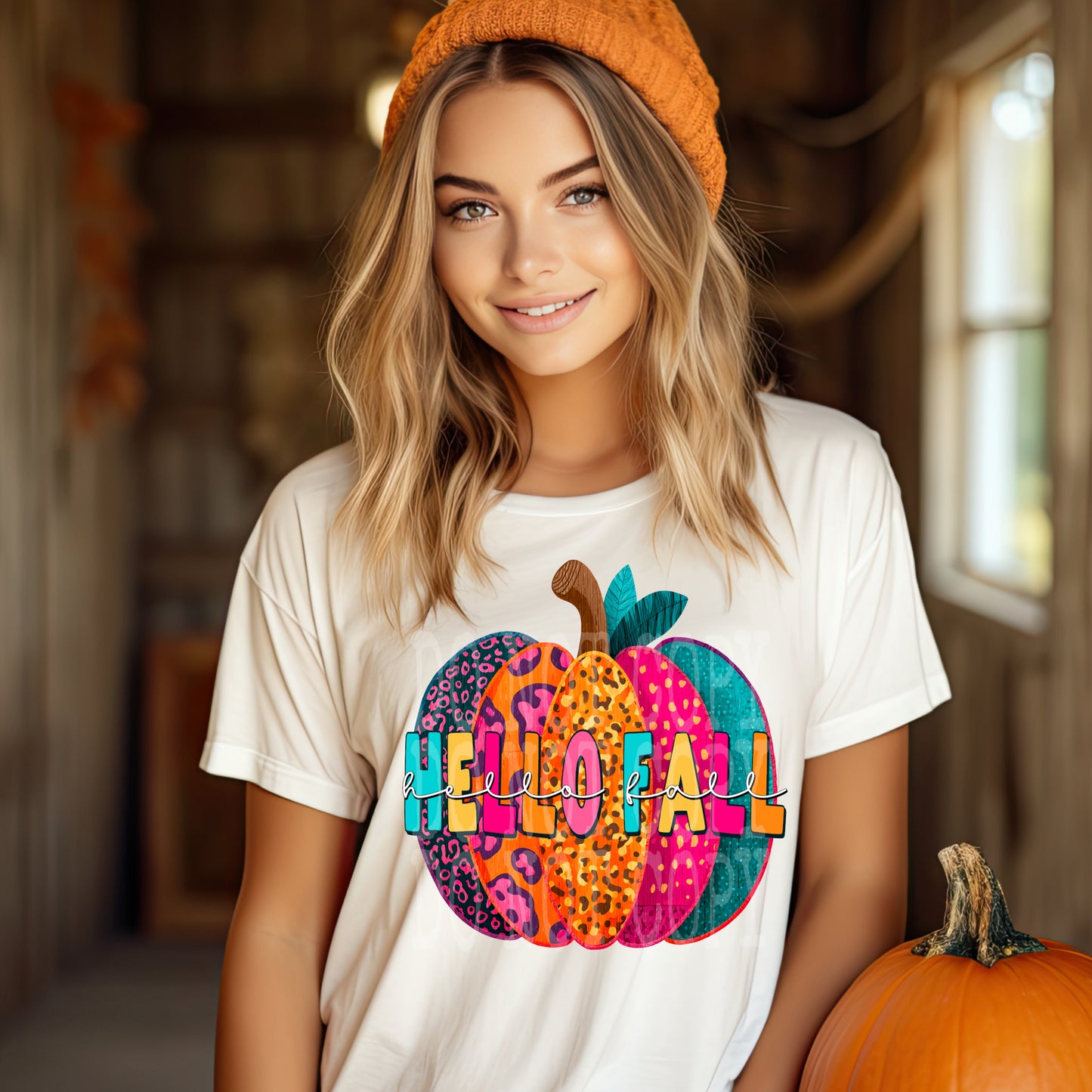 Hello Fall PNG Design
