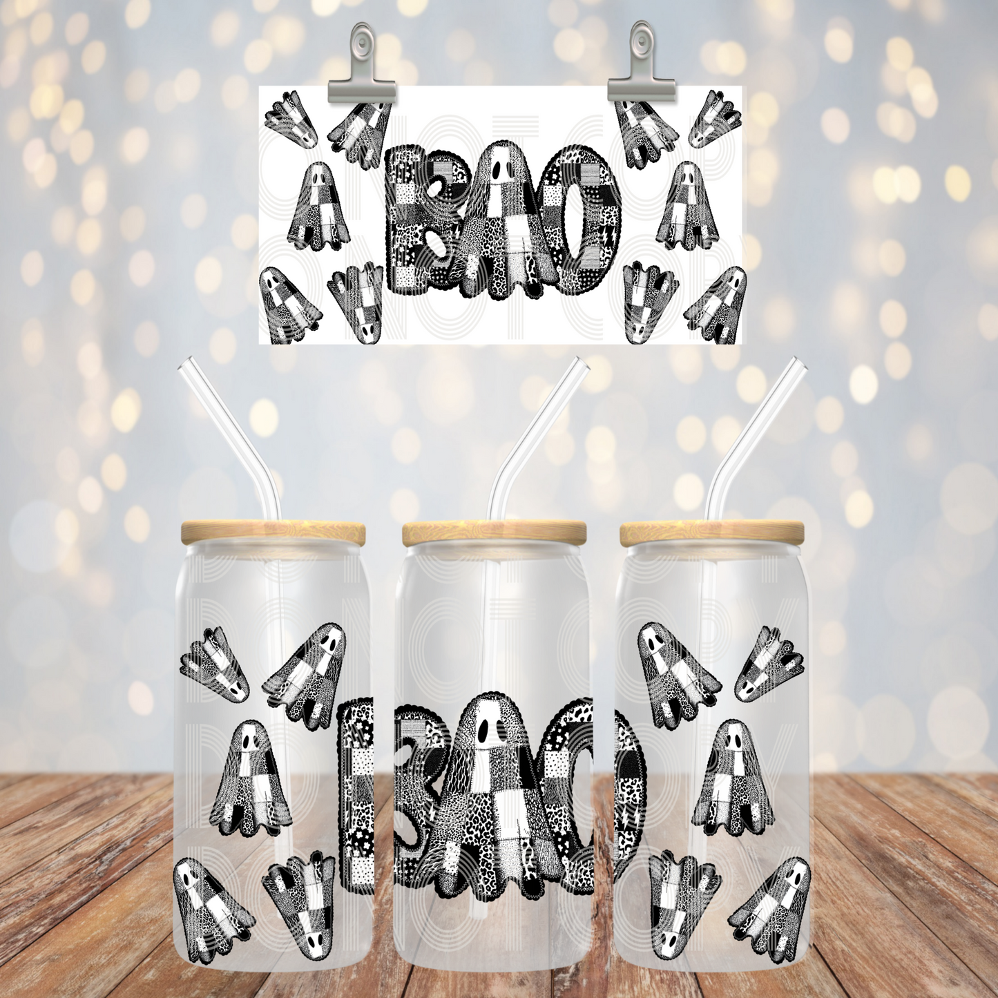 BW Boo 16oz Libbey PNG Design