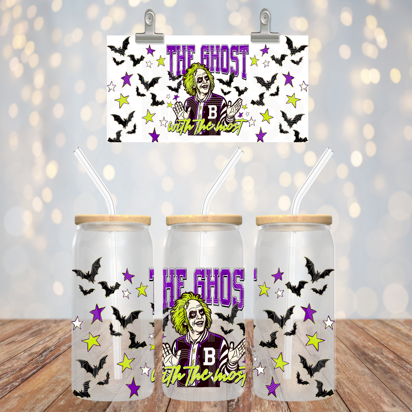 The Ghost 16oz Libbey PNG Design
