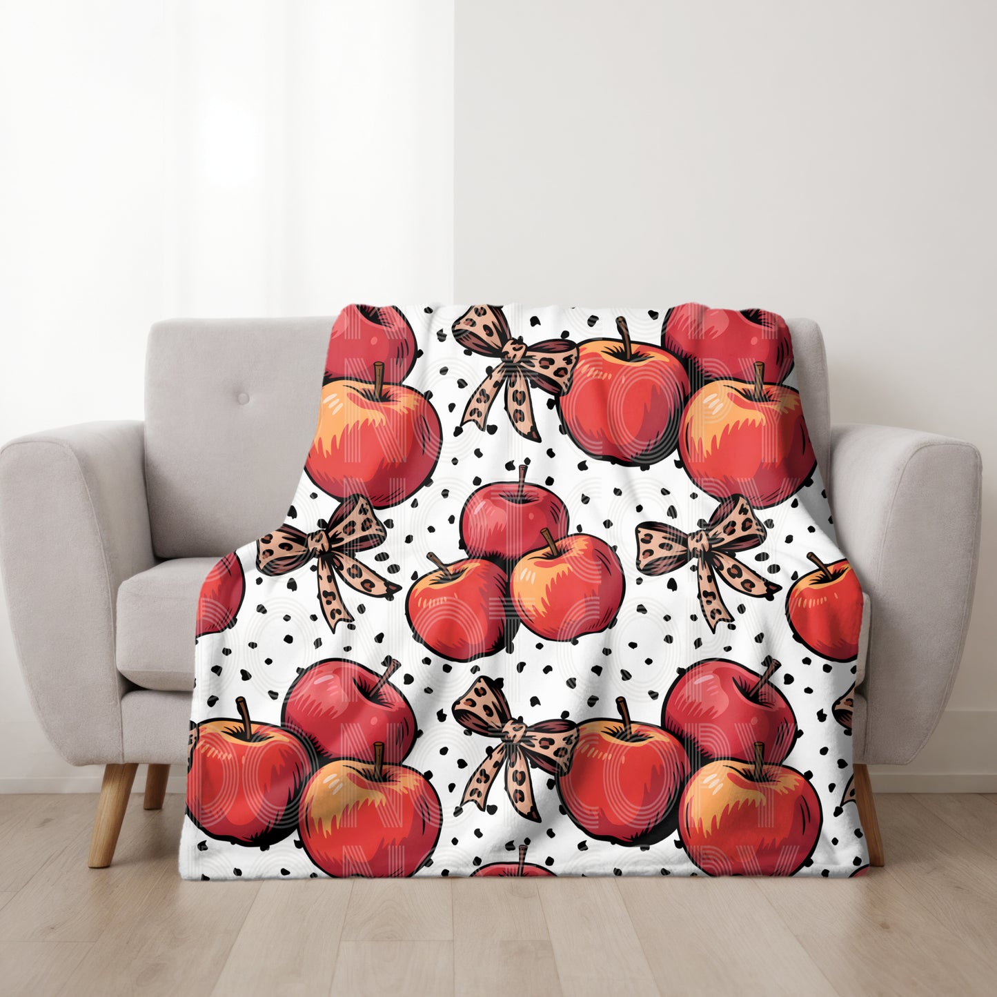 Apple And Dot Seamless PNG Design