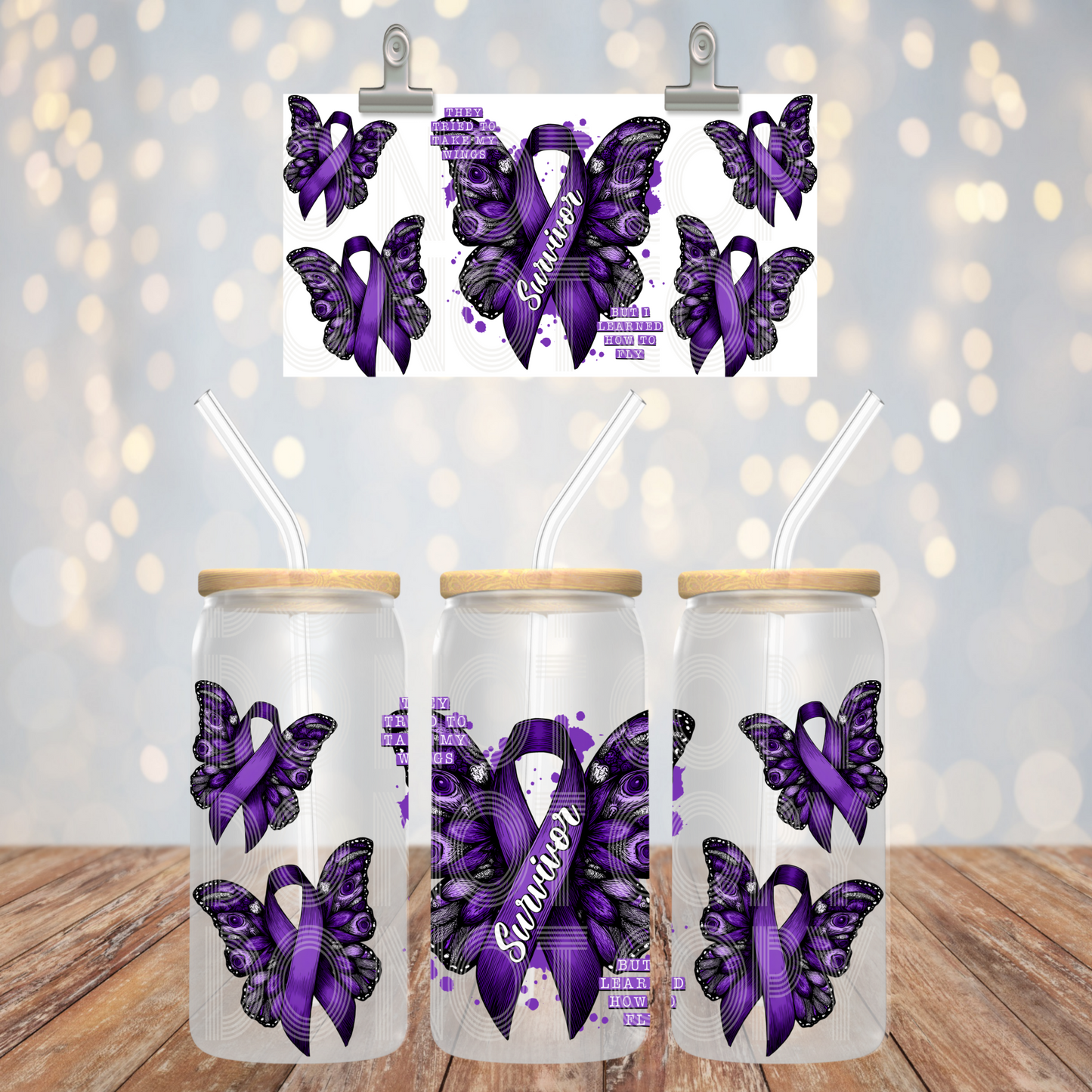 Survivor 16oz Libbey PNG Design