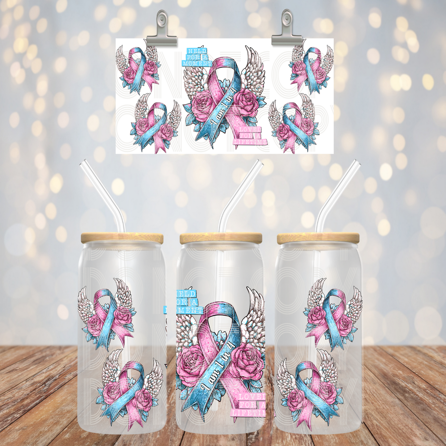 Held For A Moment 16oz Libbey PNG Design