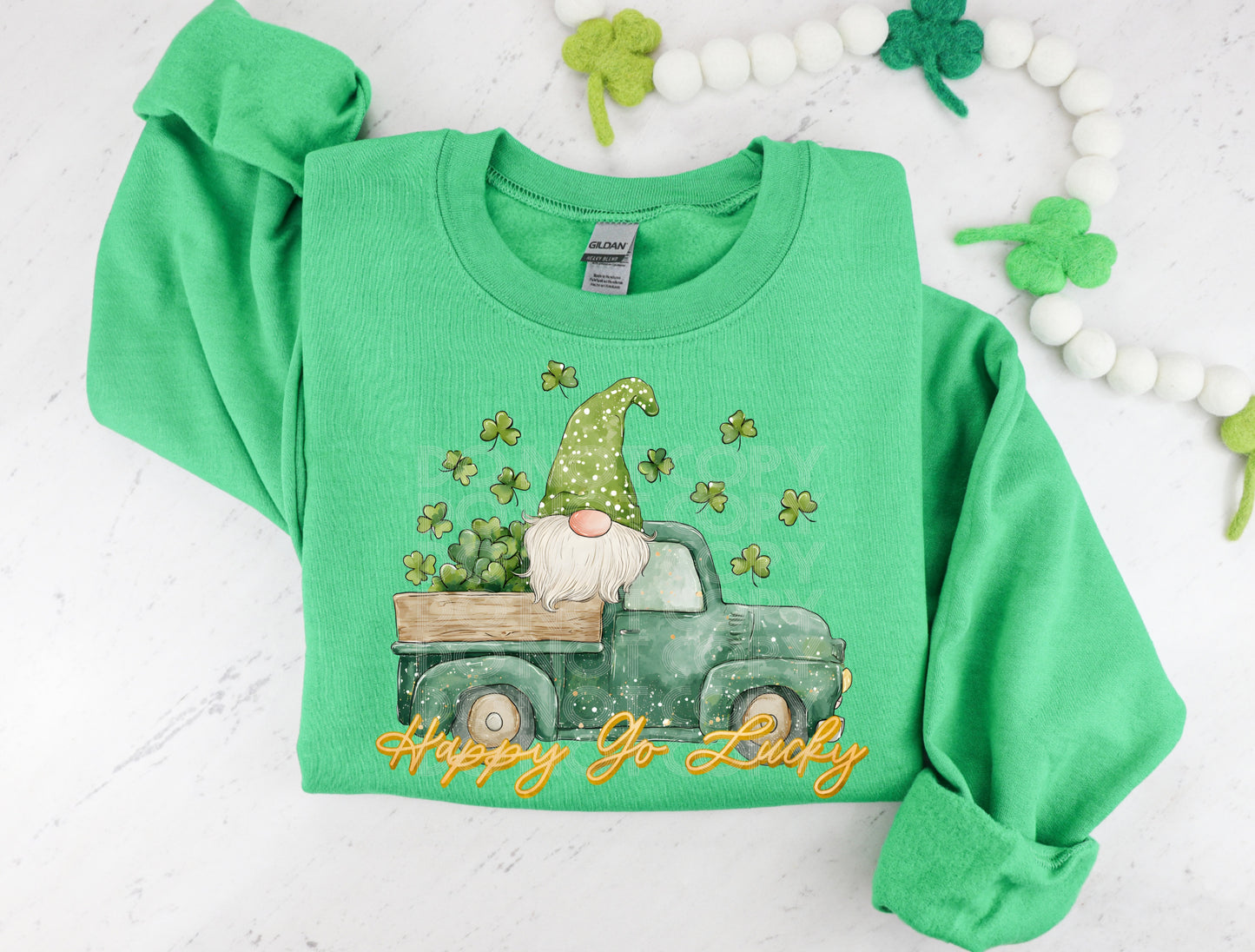 Happy Go Lucky PNG Design