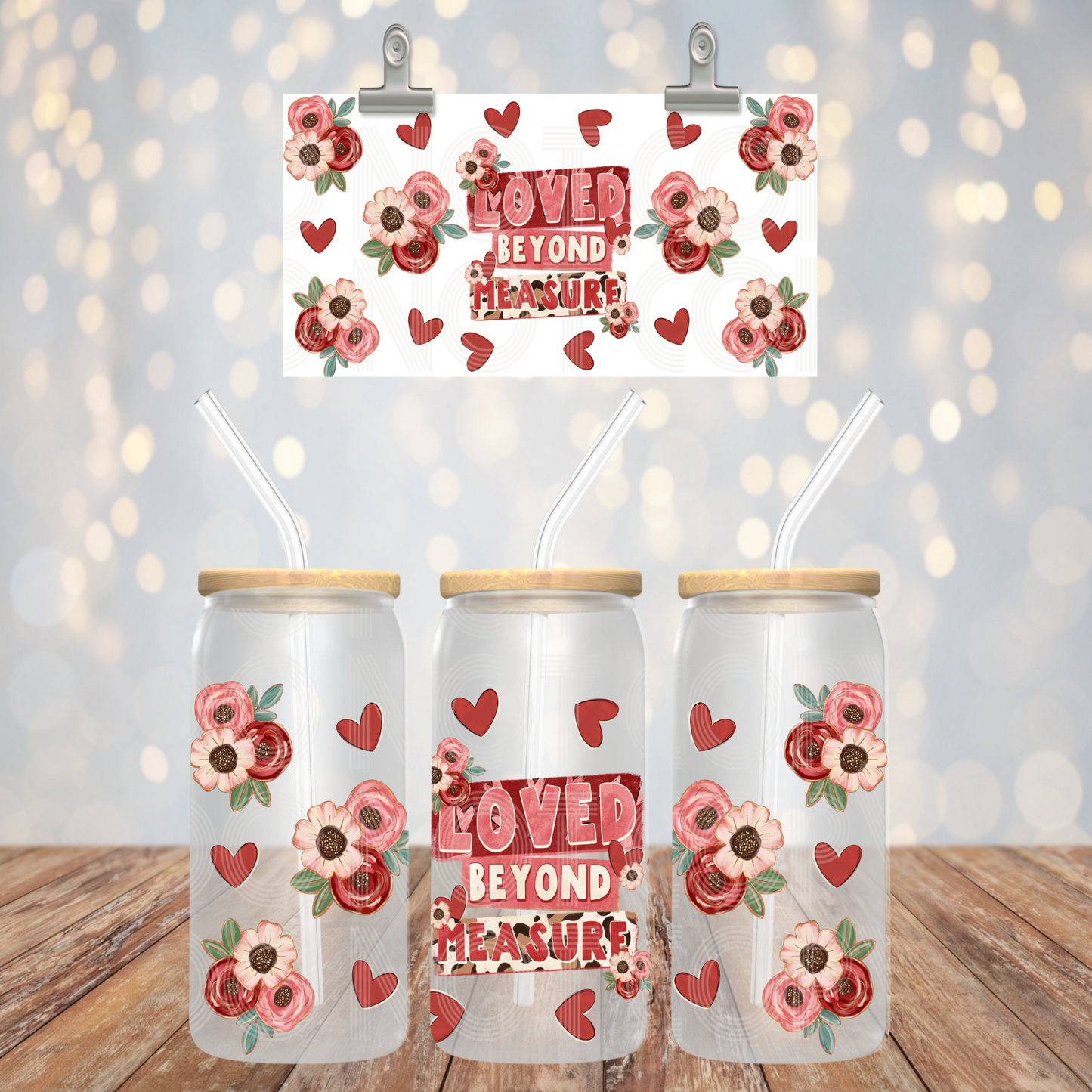 Loved Beyond Measure 16oz Libbey PNG DESIGN