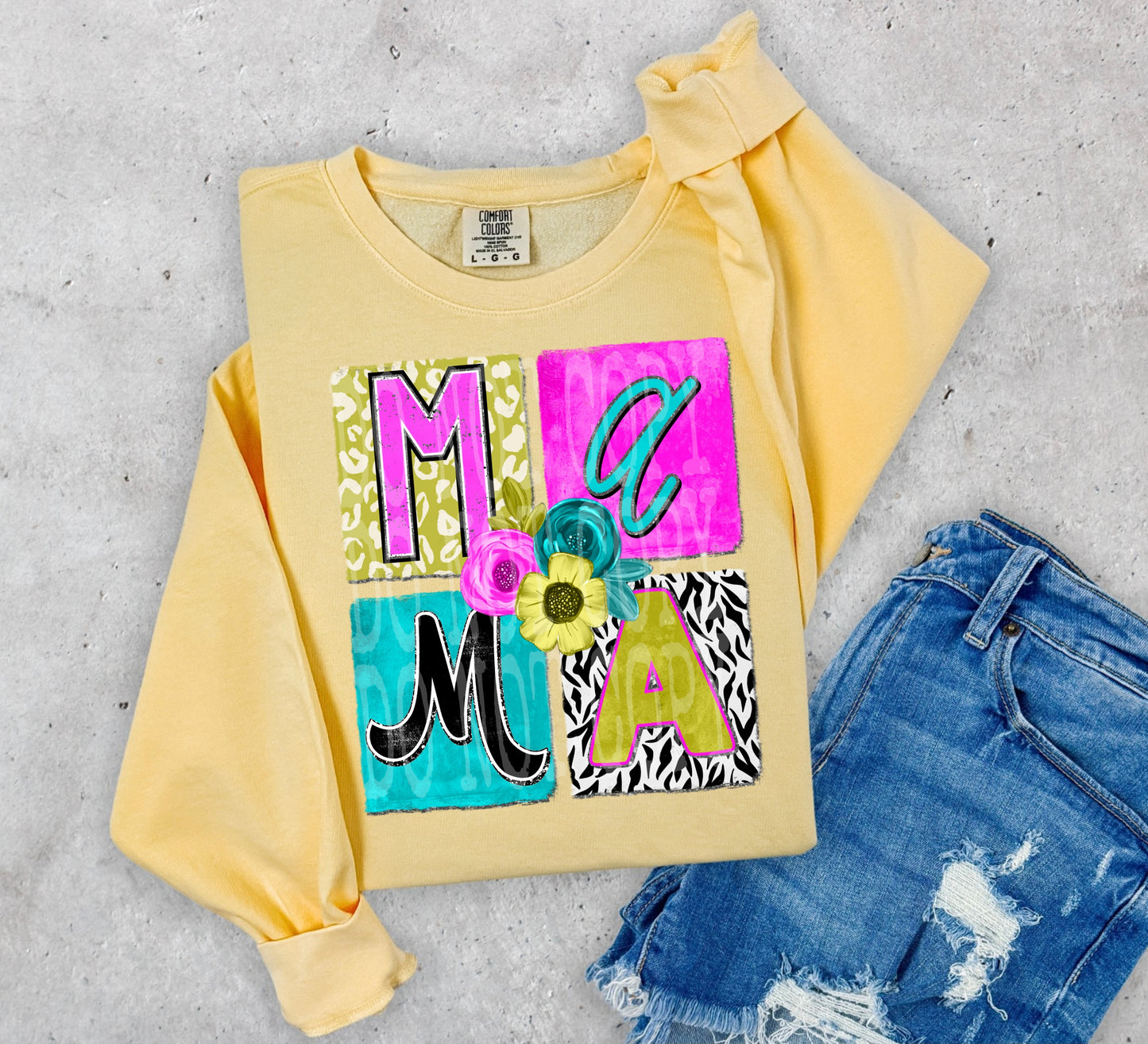 Mama Wild Floral PNG Design