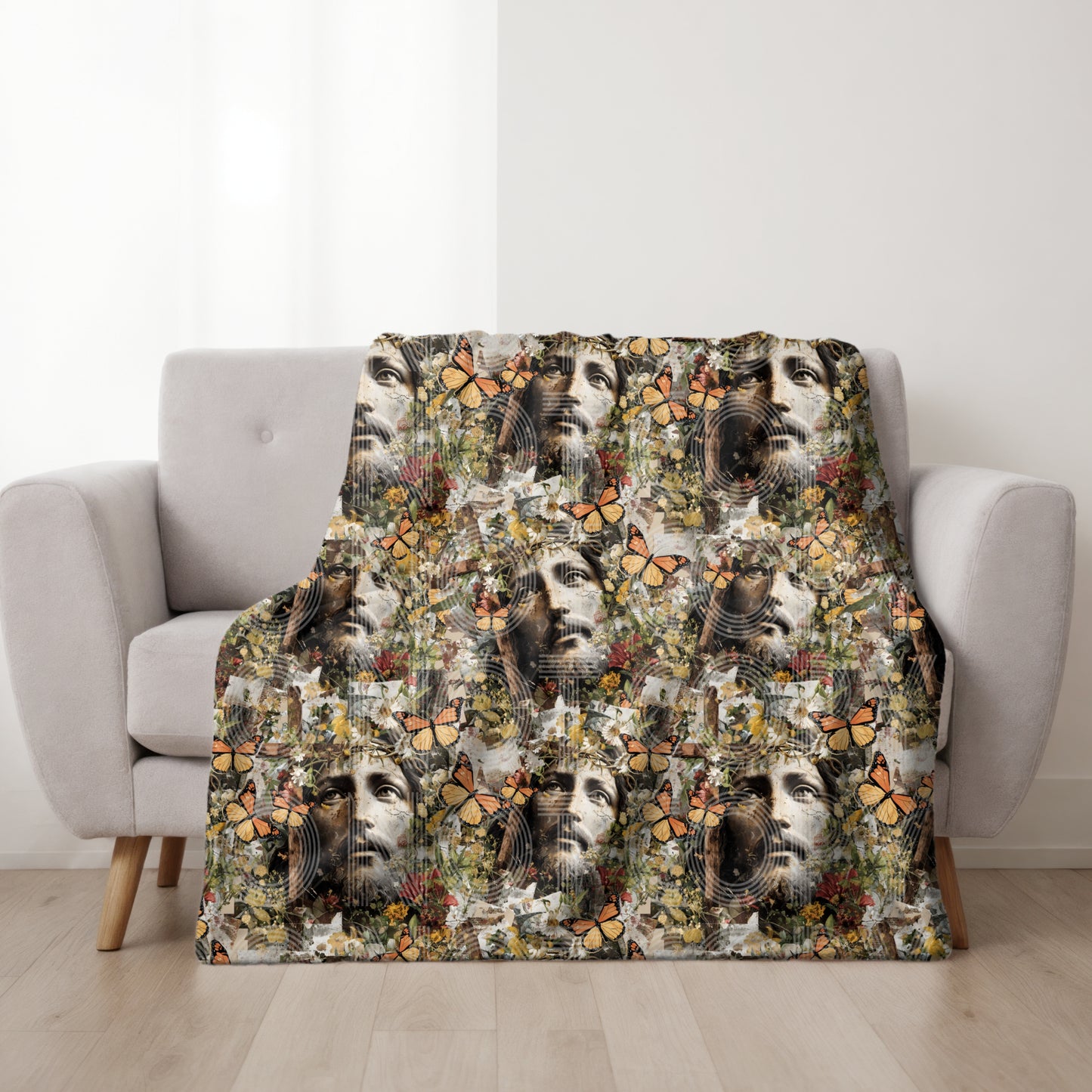 Jesus And Cross Seamless PNG Design