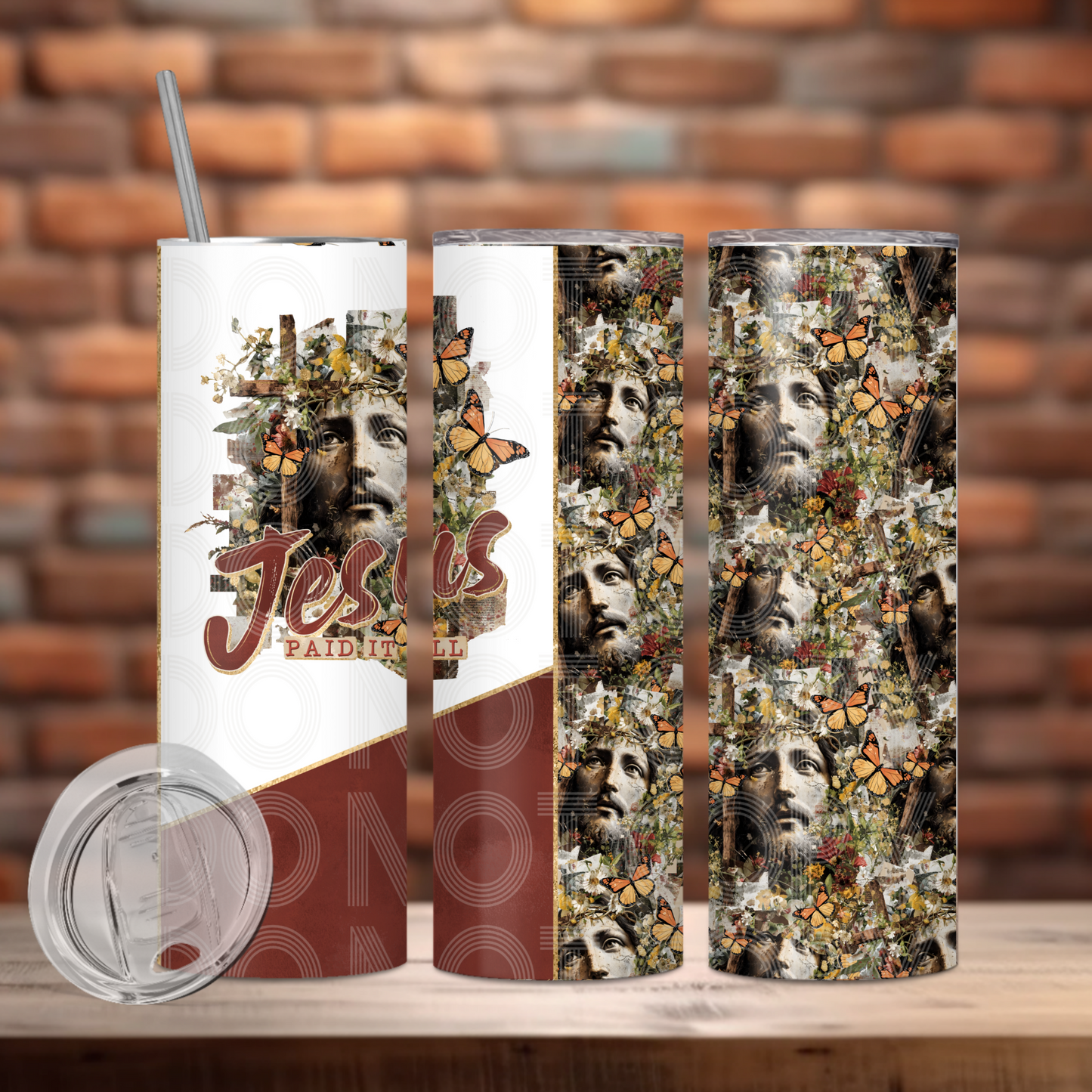 Jesus Paid It All Tumbler PNG Design