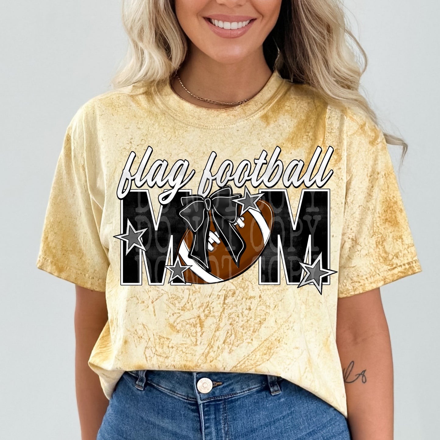 Flag Football Mom PNG Design