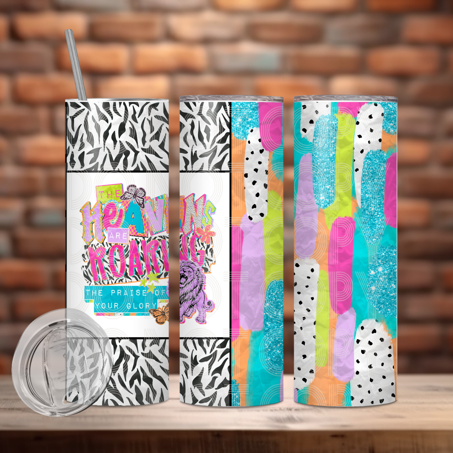 The Heavens Tumbler PNG Design