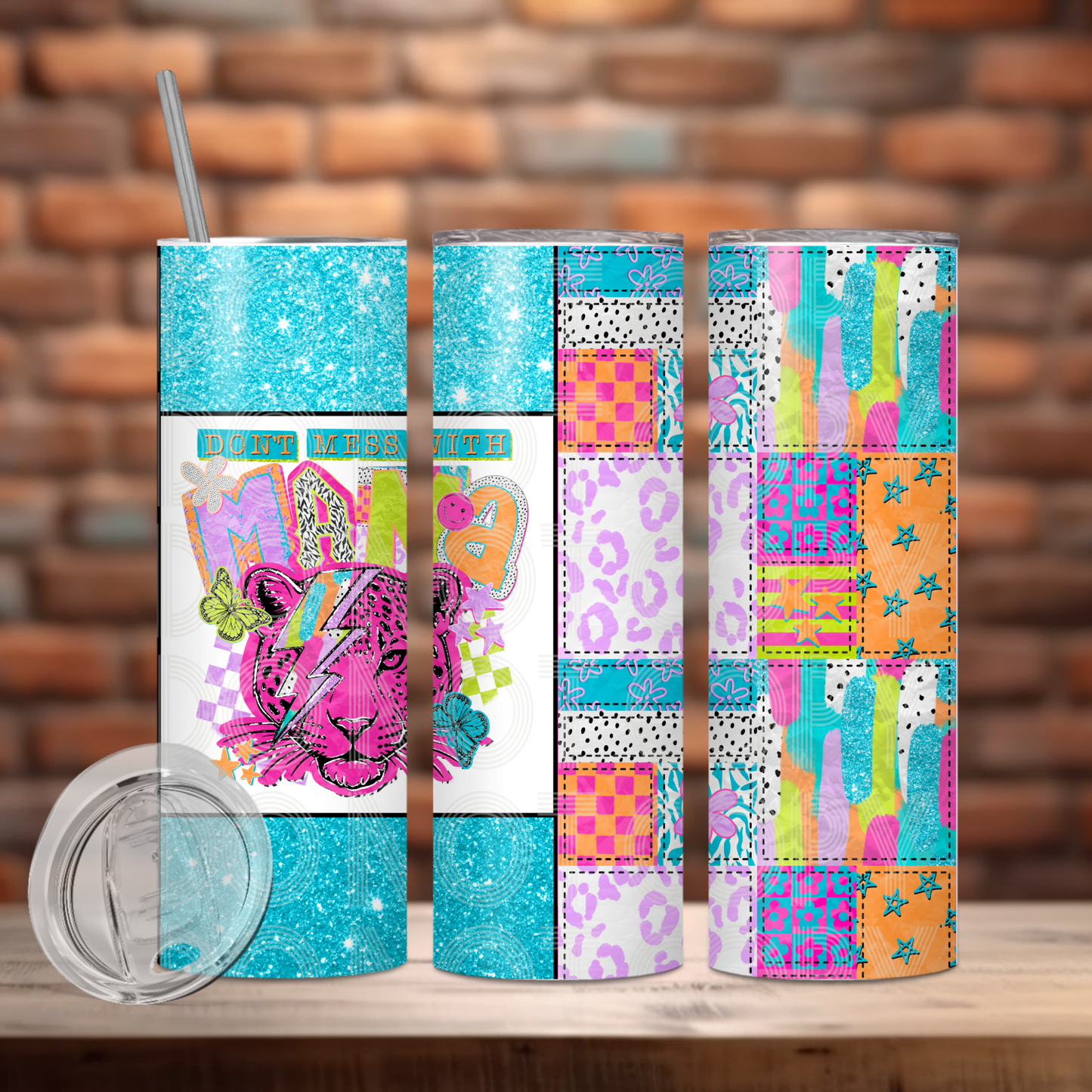 Don't Mess With Mama Tumbler PNG Design