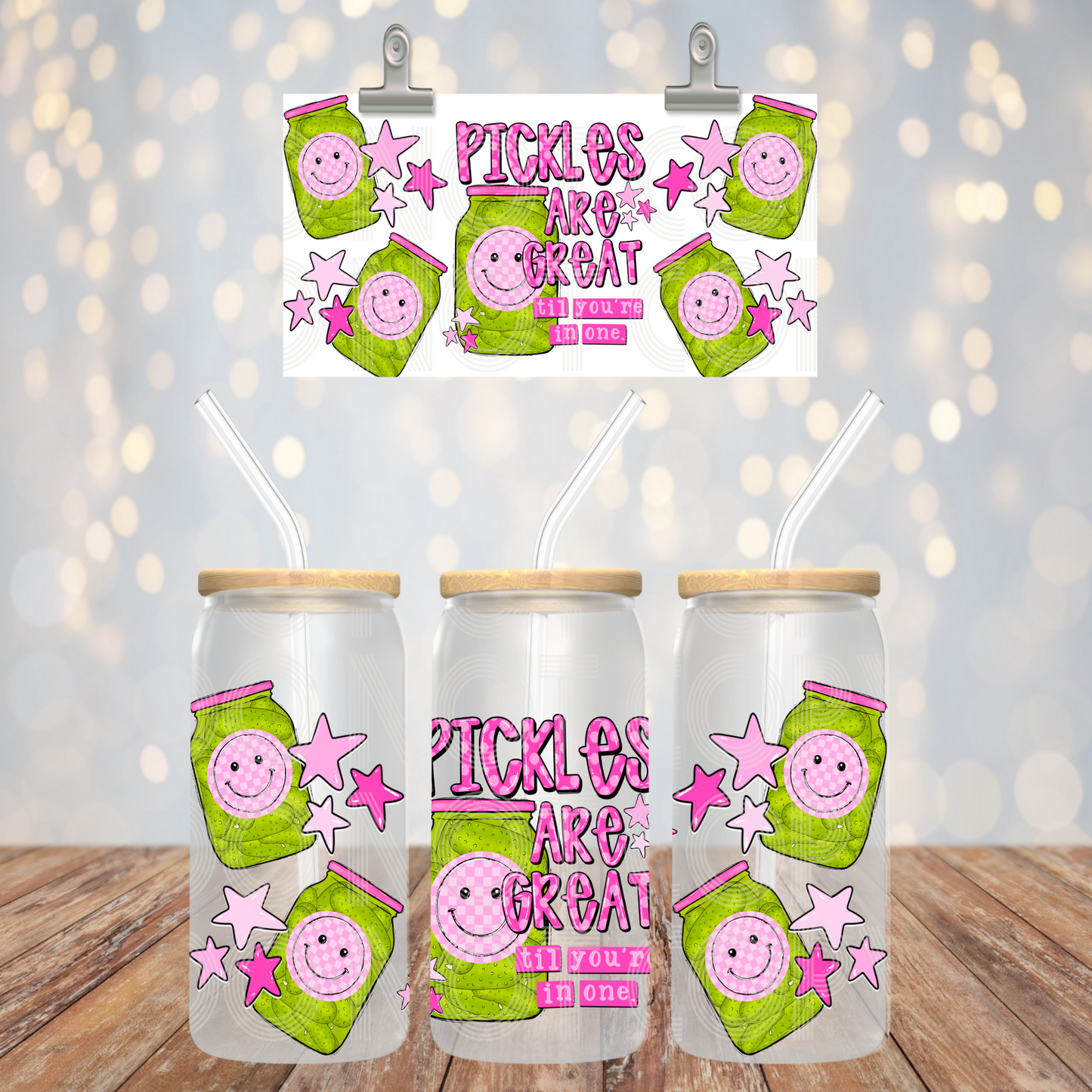 Pickles Are Great 16oz Libbey PNG Design