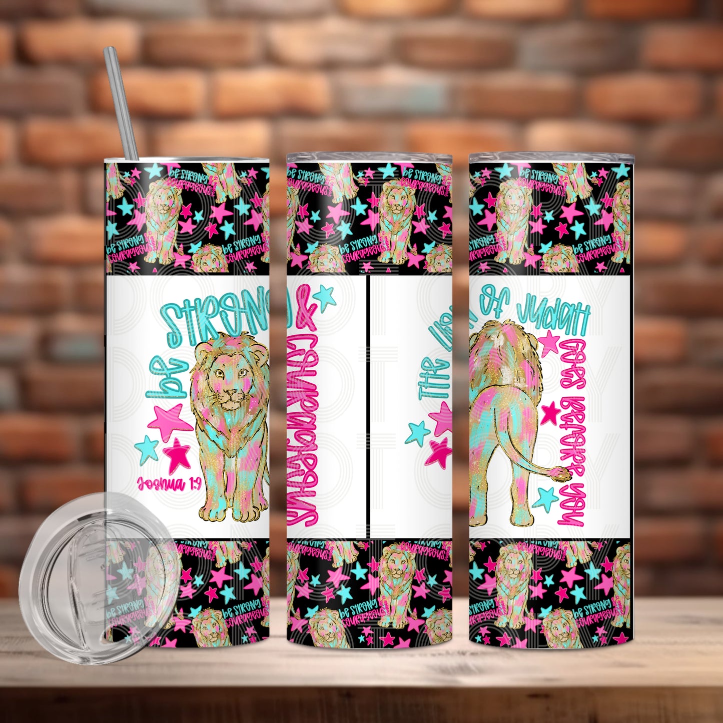 Be Strong Tumbler PNG Design