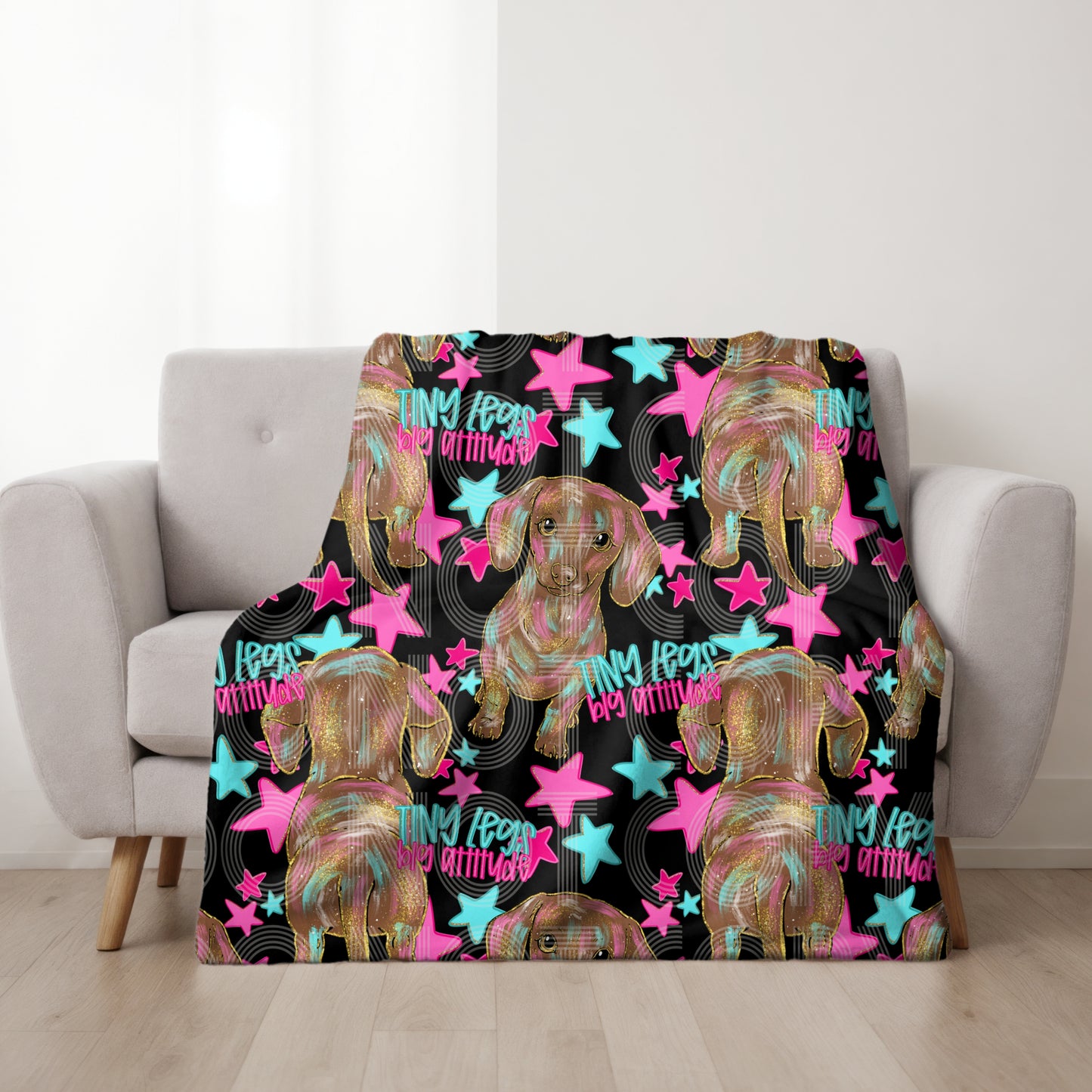 Tiny Legs Big Attitude Seamless PNG Design