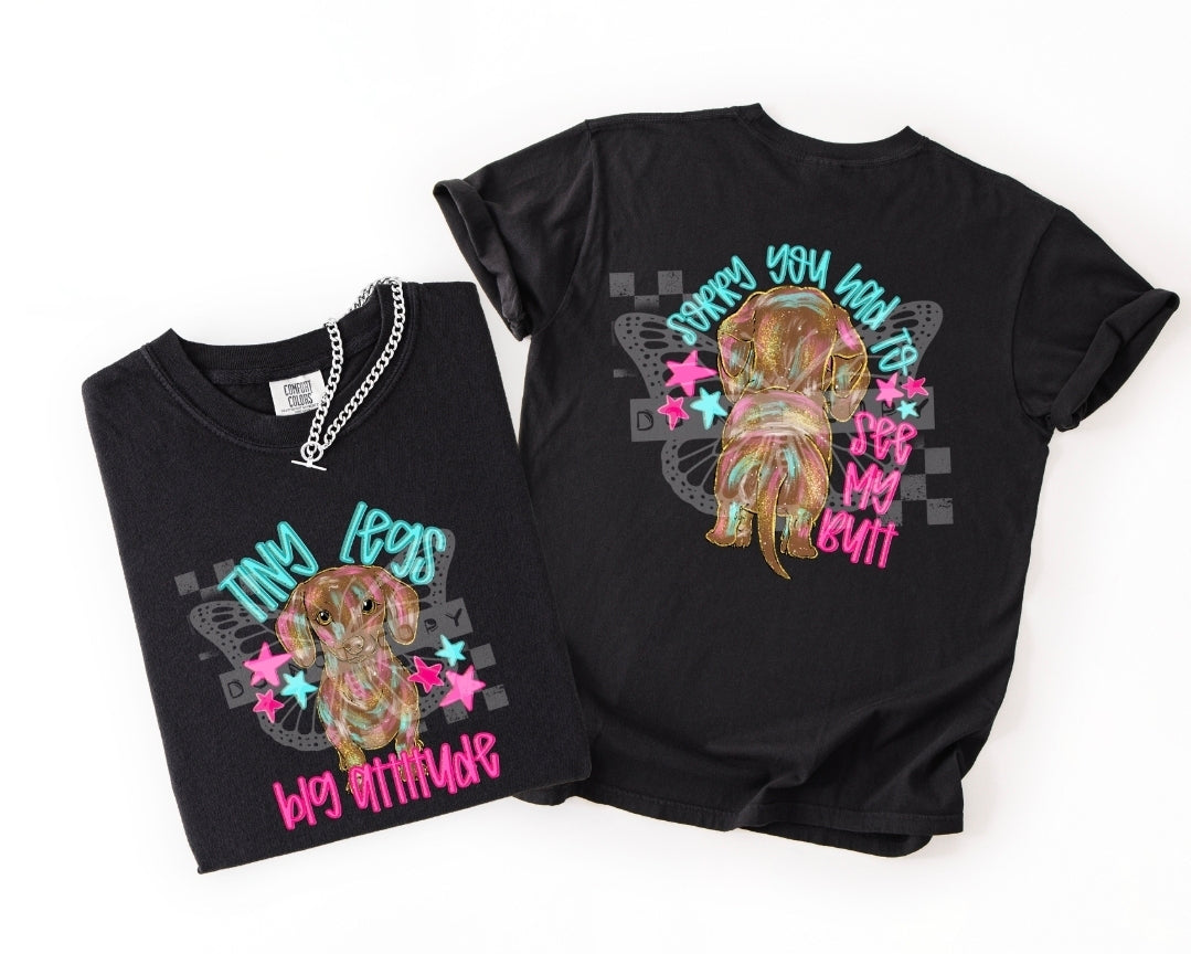 Tiny Legs Big Attitude PNG Design