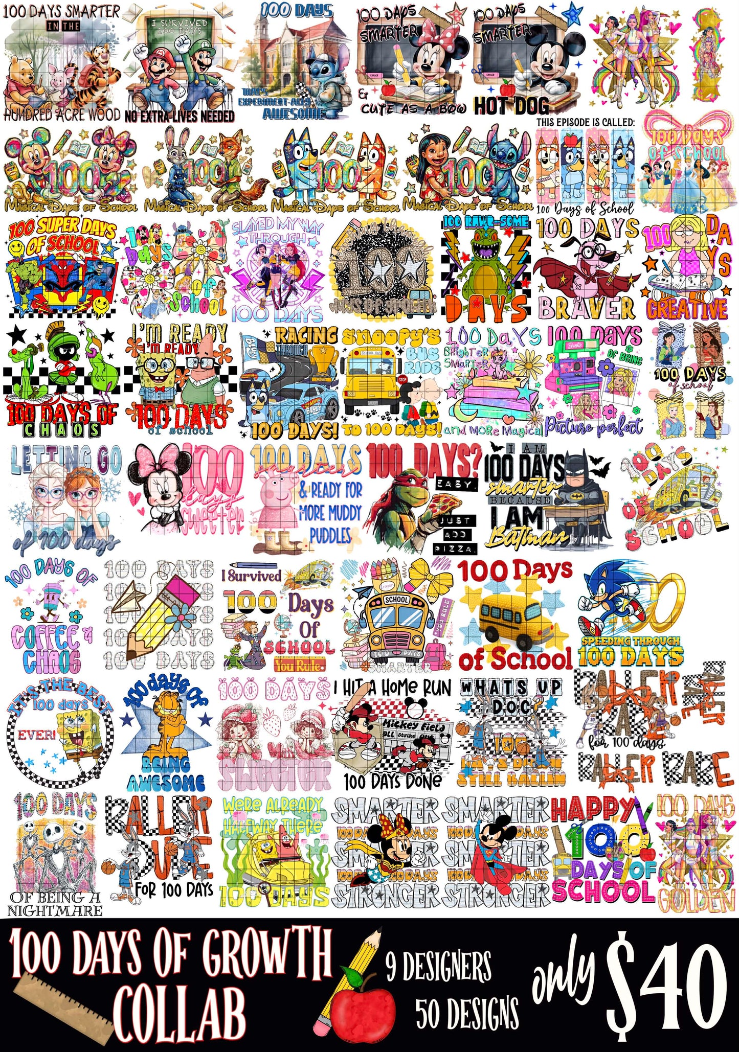 100 DAYS OF GROWTH COLLAB FT 9 DESIGNERS