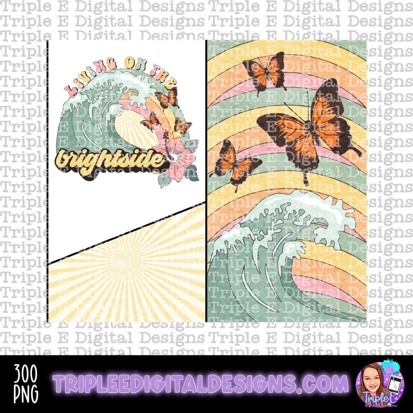 Living on the Brightside Tumbler PNG