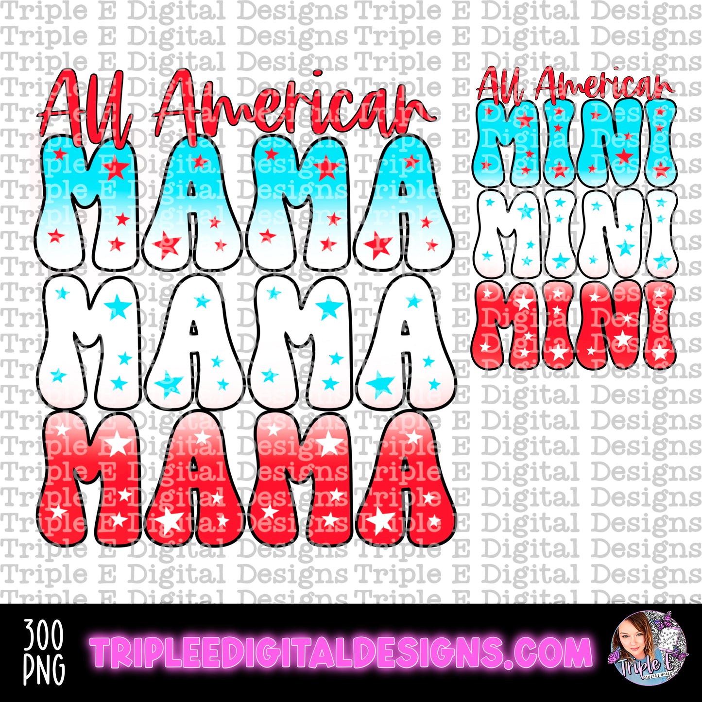 All American Mama Mini Set PNG