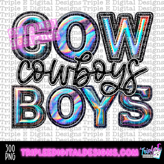 Cowboys Holo PNG Design