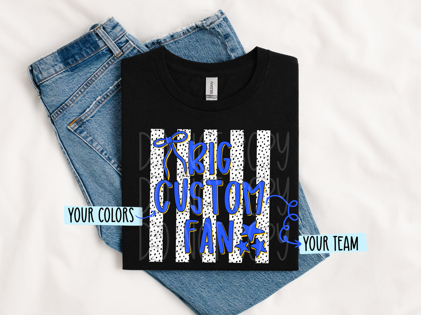 CUSTOM Big Mascot Fan PNG Design