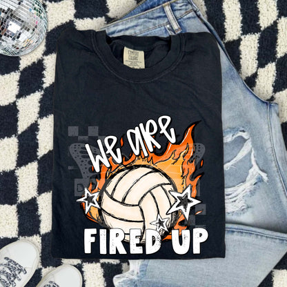 We Are Fired Up Sports PNG Design