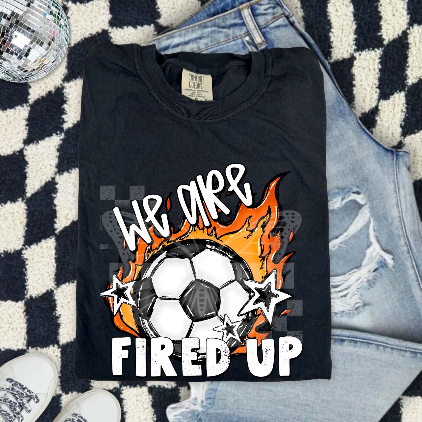 We Are Fired Up Sports PNG Design