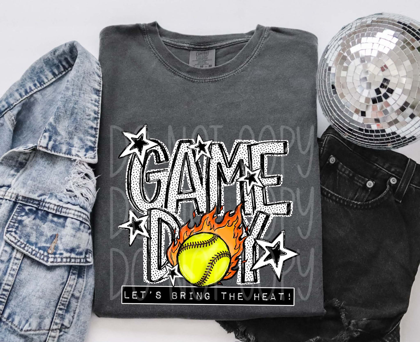 Game Day Bring The Heat Sports PNG Design