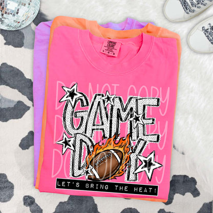 Game Day Bring The Heat Sports PNG Design