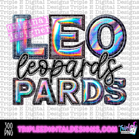 Leopards Holo PNG Design