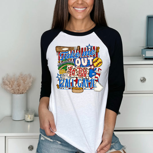 Take Me Out Softball PNG Design