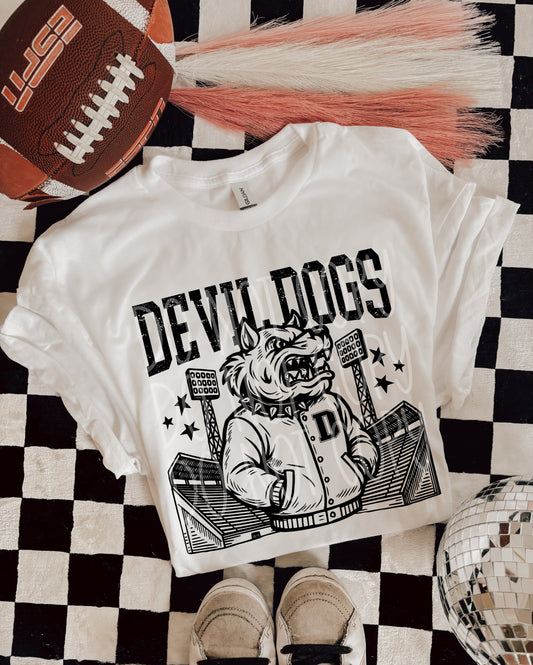 Devil Dogs Letterman PNG Design