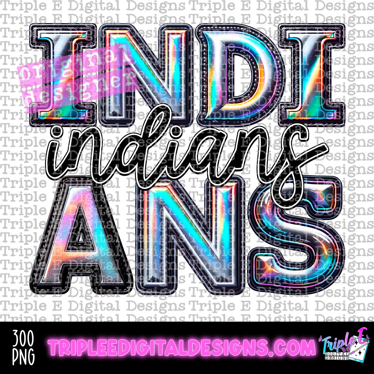 Indians Holo PNG Design