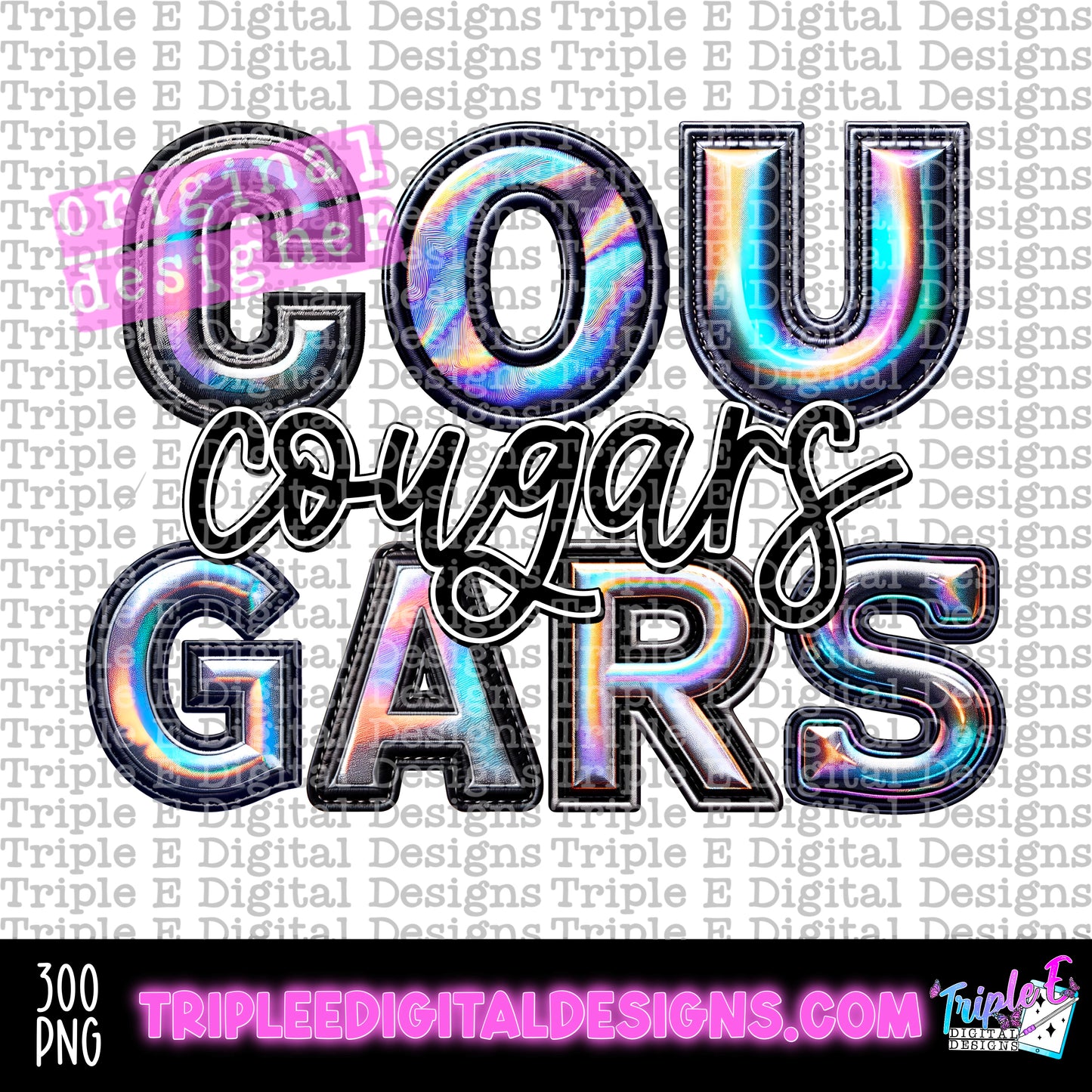 Cougars Holo PNG Design