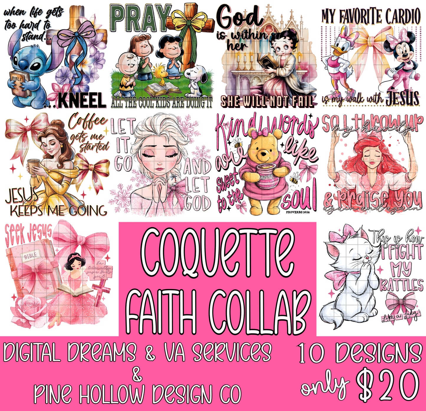 COQUETTE FAITH COLLAB W/ DIGITAL DREAMS AND VA SERVICES