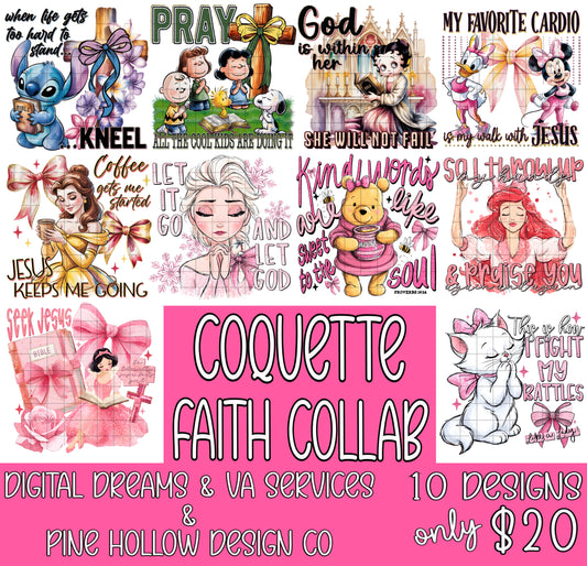 COQUETTE FAITH COLLAB W/ DIGITAL DREAMS AND VA SERVICES