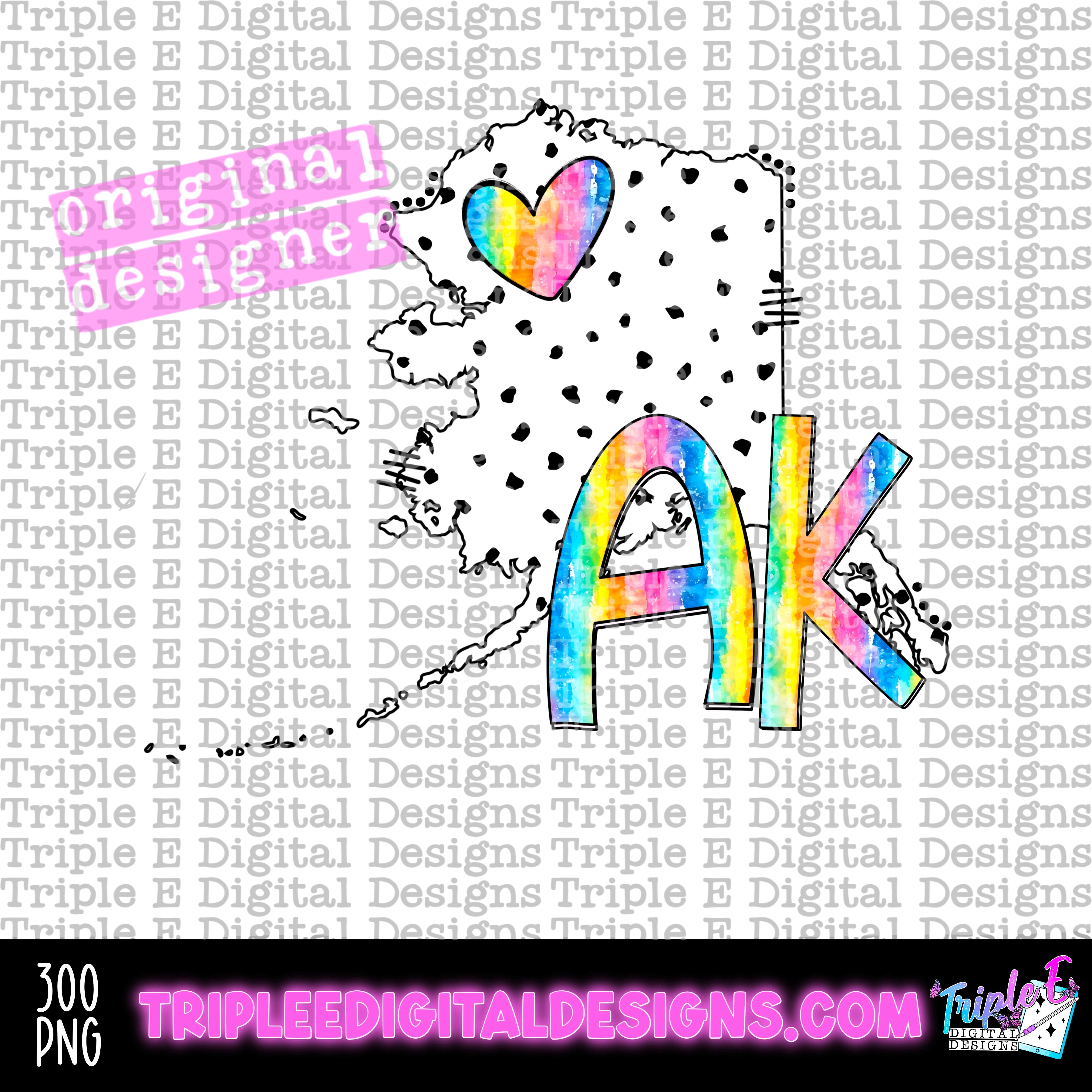 Alaska Dots PNG – Pine Hollow Design Co.