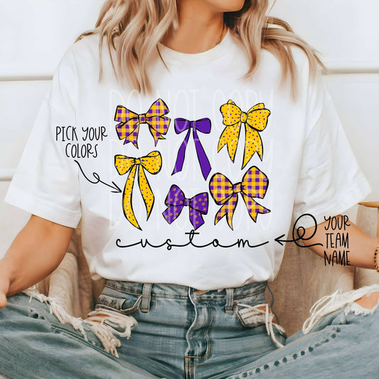 CUSTOM Bows PNG Design