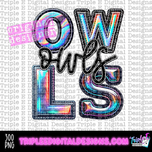 Owls Holo PNG Design