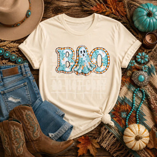 Boo Turquoise PNG Design
