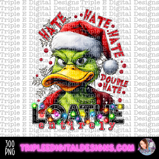 Hate Double Hate PNG Design