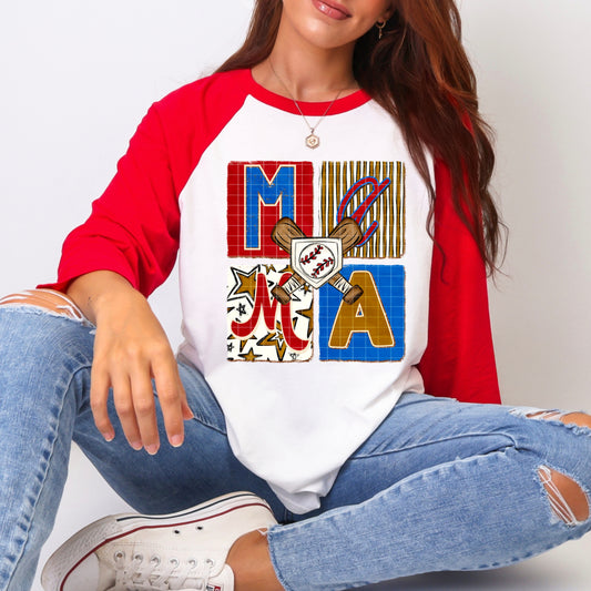 Mama Baseball PNG Design