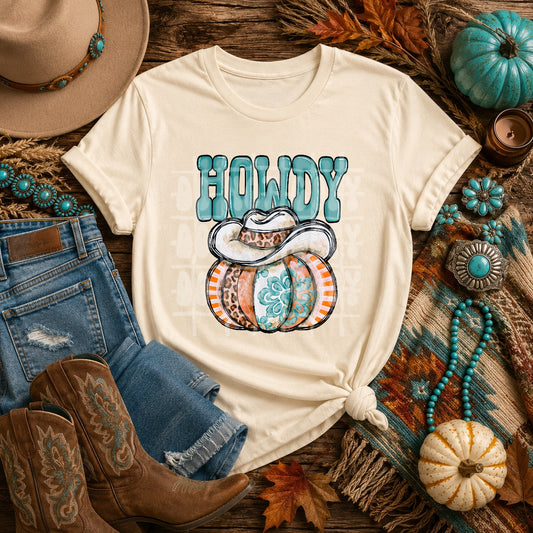 Howdy Pumpkin PNG Design