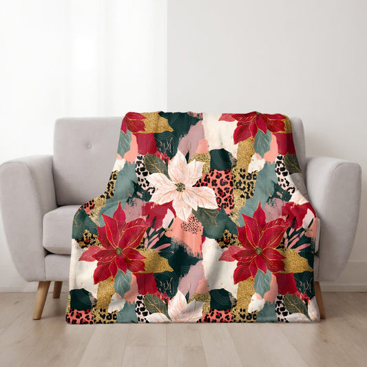 Poinsettia Seamless PNG Design