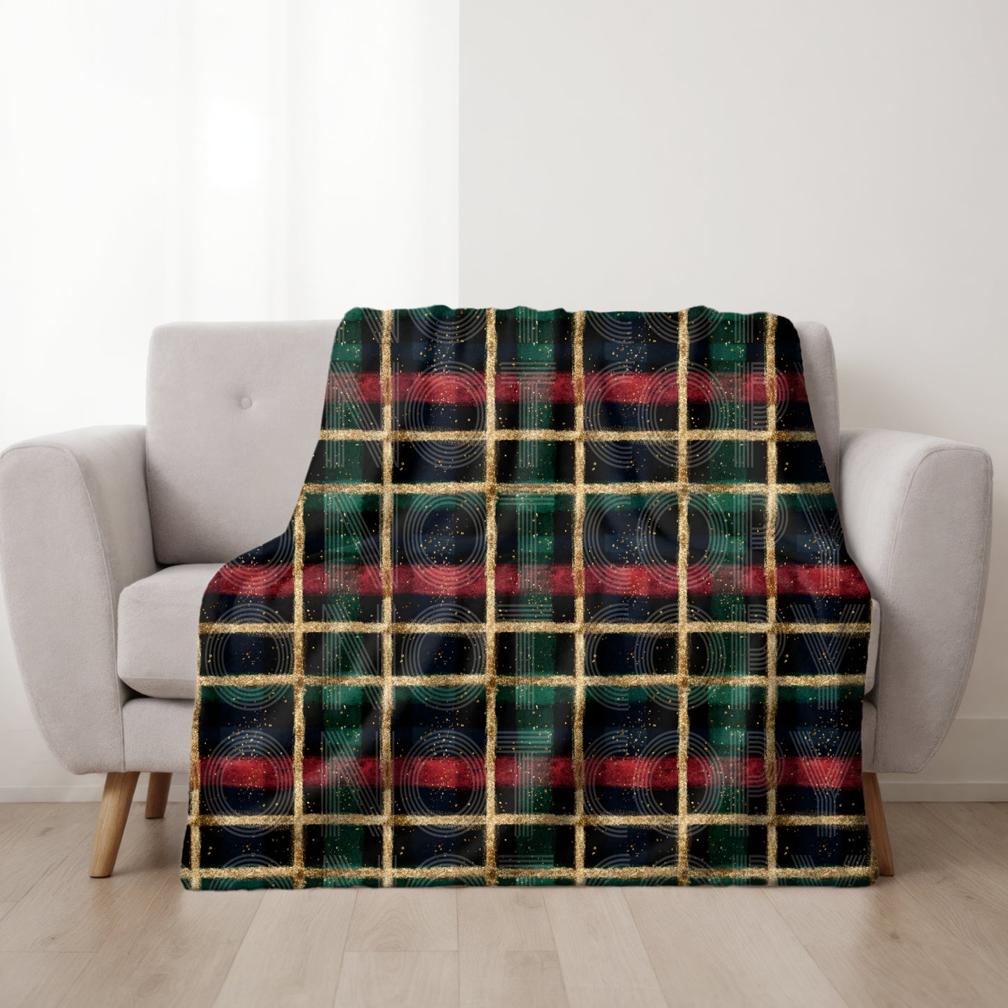 Christmas Plaid Seamless PNG Design
